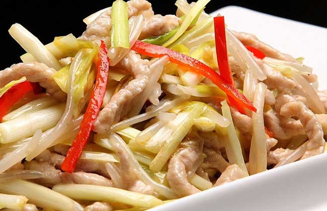 韭黄炒肉丝的功效及做法